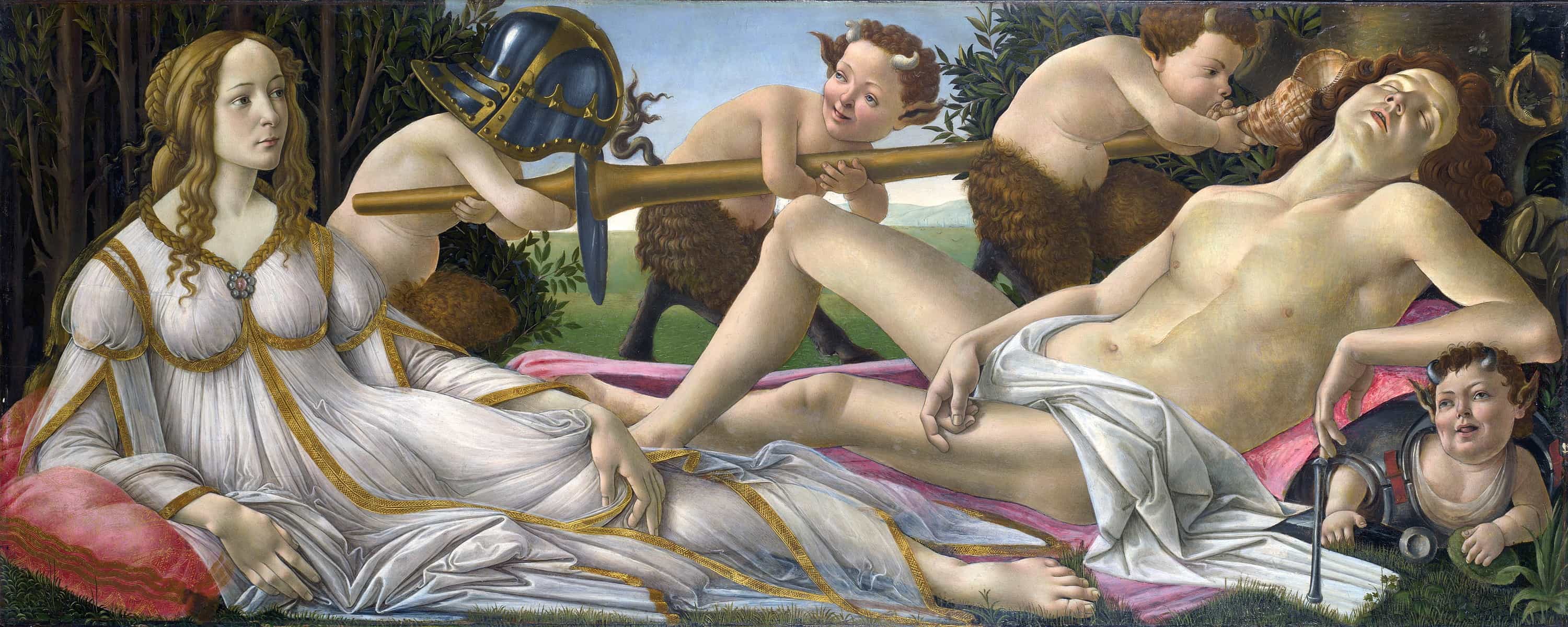 《ヴィーナスとマルス》  サンドロ・ボッティチェリ 【1485年頃】
